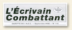 Gazette des Ecrivains Combattants