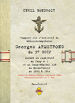 Rapport du Médecin-Capitaine Georges Armstrong 